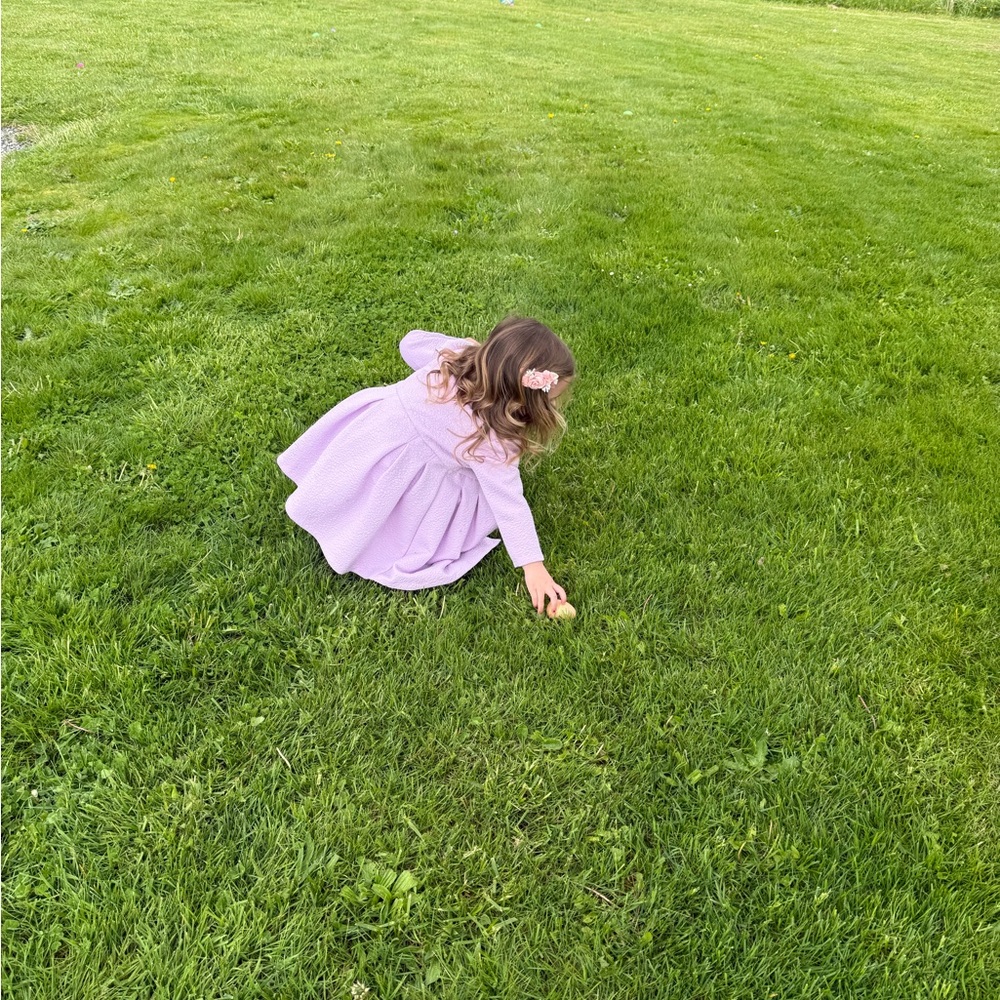 BONNIE JEAN Pastel Striped and Purple Toddler Easter Dress Set - Picture 11 of 11